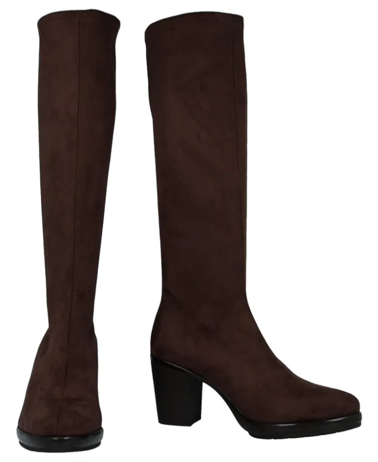 Botas altas en marrón Miss Elastic Caro 78018