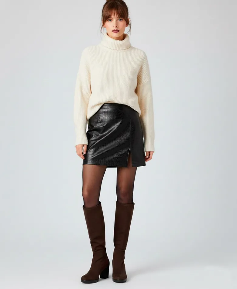 Botas altas en marrón Miss Elastic Caro 78018
