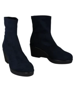 Botines de antelina azules Miss Elastic 75500