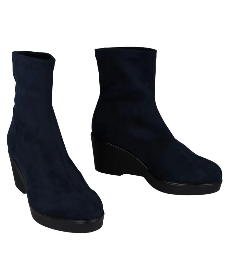Botines de antelina azules Miss Elastic 75500