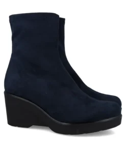 Botines de antelina azules Miss Elastic 75500
