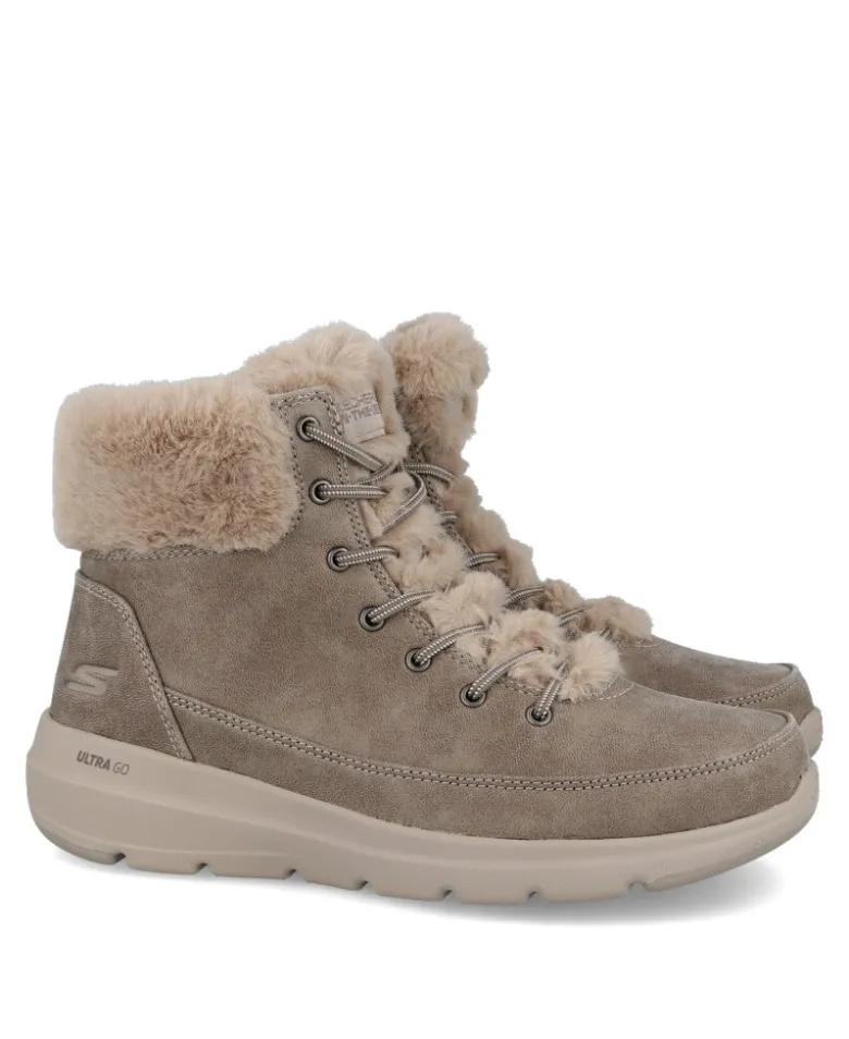 Botines de mujer con pelo Skechers Glacial ultra