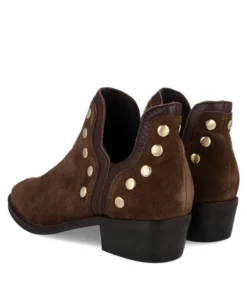 Botines de piel con tacón bajo Alpe 5646