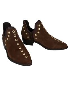 Botines de piel con tacón bajo Alpe 5646