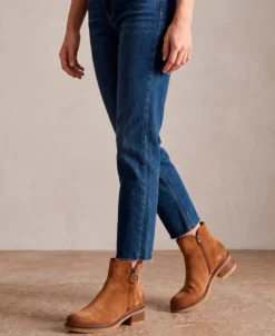 Botines de serraje tacón bajo Porronet 4831