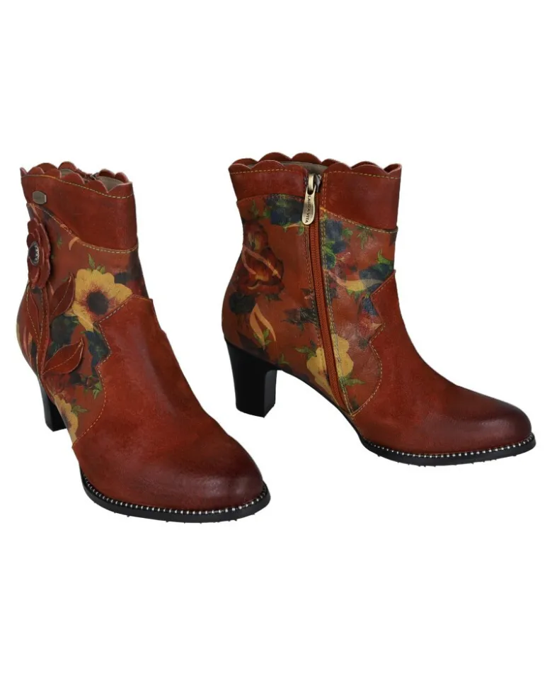 Botines floreados Laura Vita Elcodieo 55