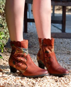 Botines floreados Laura Vita Elcodieo 55