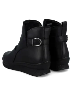 Botines negros con cuña Imac 206180