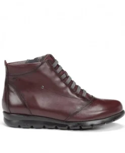 Botínes de piel burdeos Fluchos Susan F0356