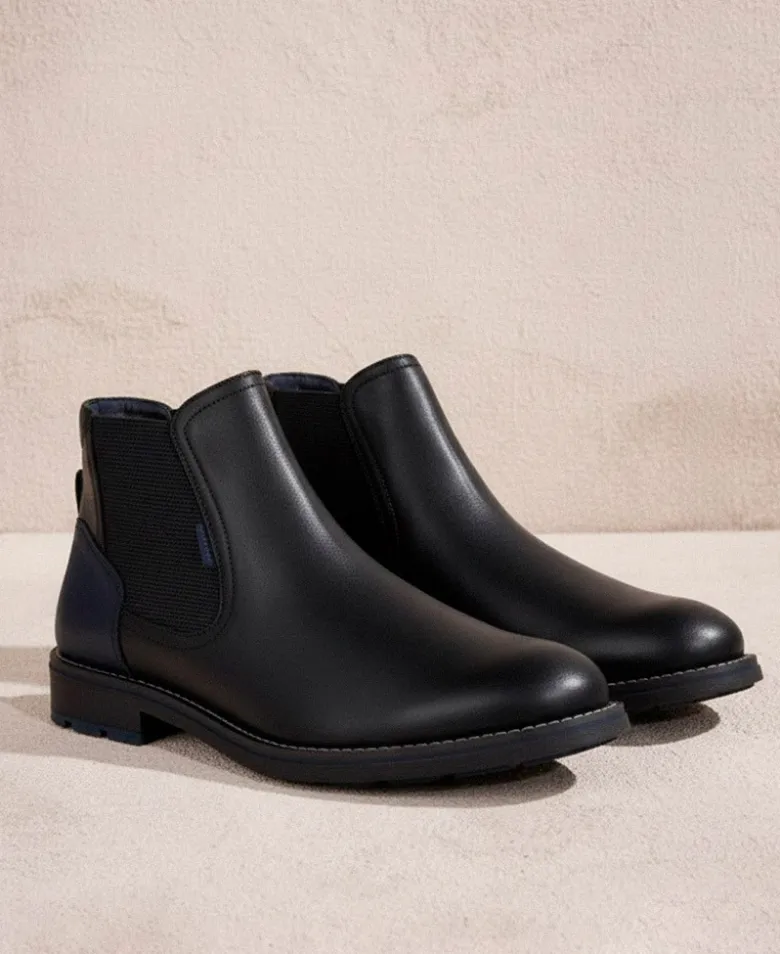 Botín negro con plantilla extraíble Fluchos F1343