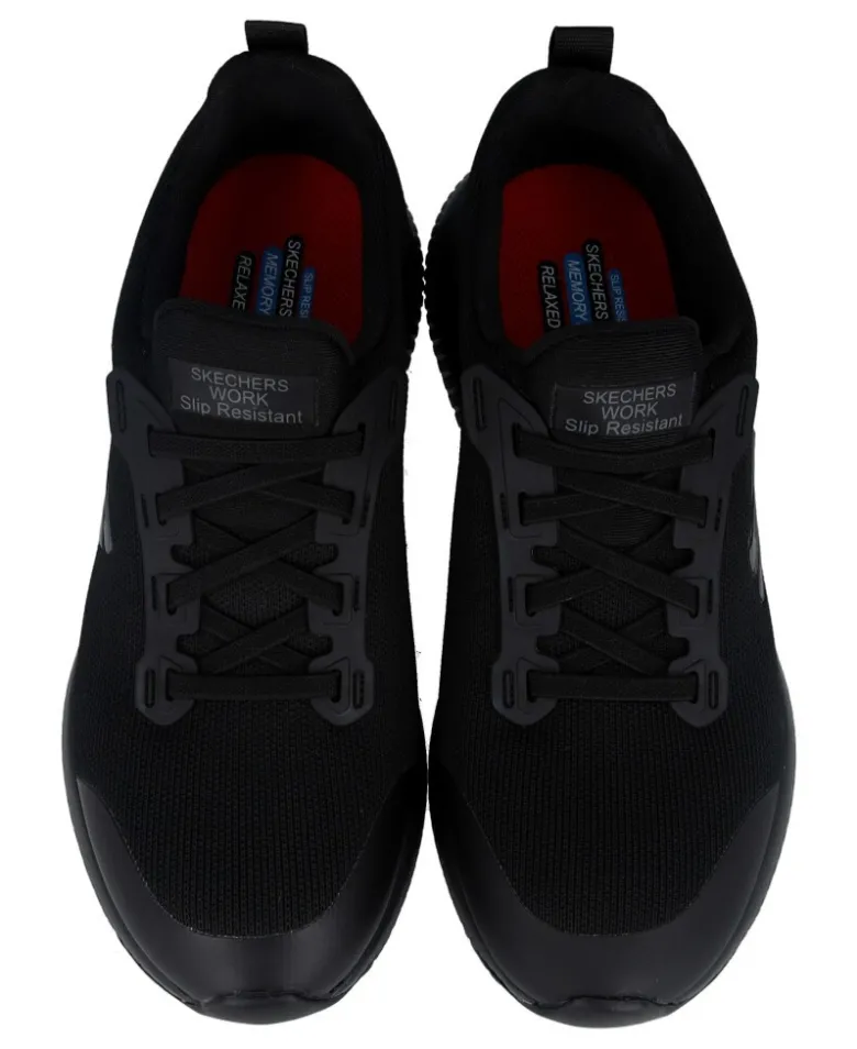Deportivas negras Skechers Work: Squad Sr 77222EC