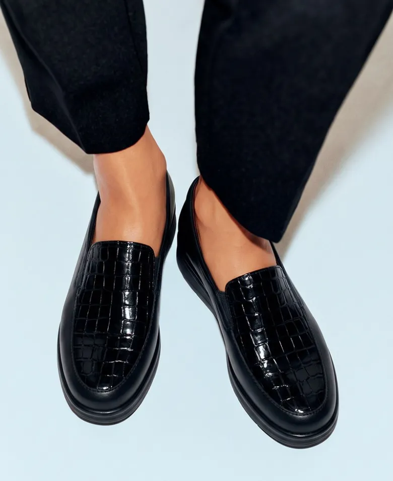 Mocasines de piel combinada Pitillos 11503