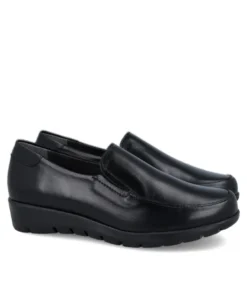 Mocasines de piel con cuña baja Pitillos 107