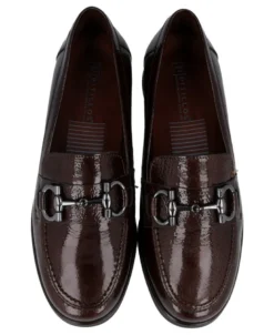 Mocasines marrones con cuña baja Pitillos 11502