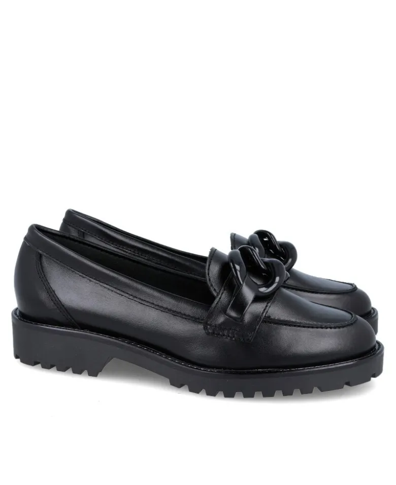 Mocasines negros con cadena Catchalot 5005