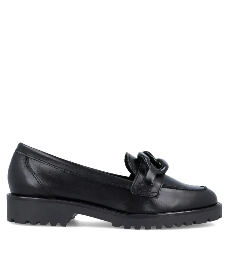 Mocasines negros con cadena Catchalot 5005