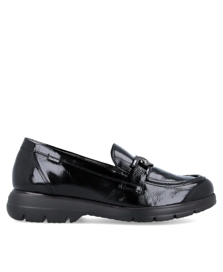 Mocasín charol con eslabón Fluchos Gladis F1794