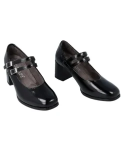 Tacón de piel estilo Mary Jane Pitillos 10831