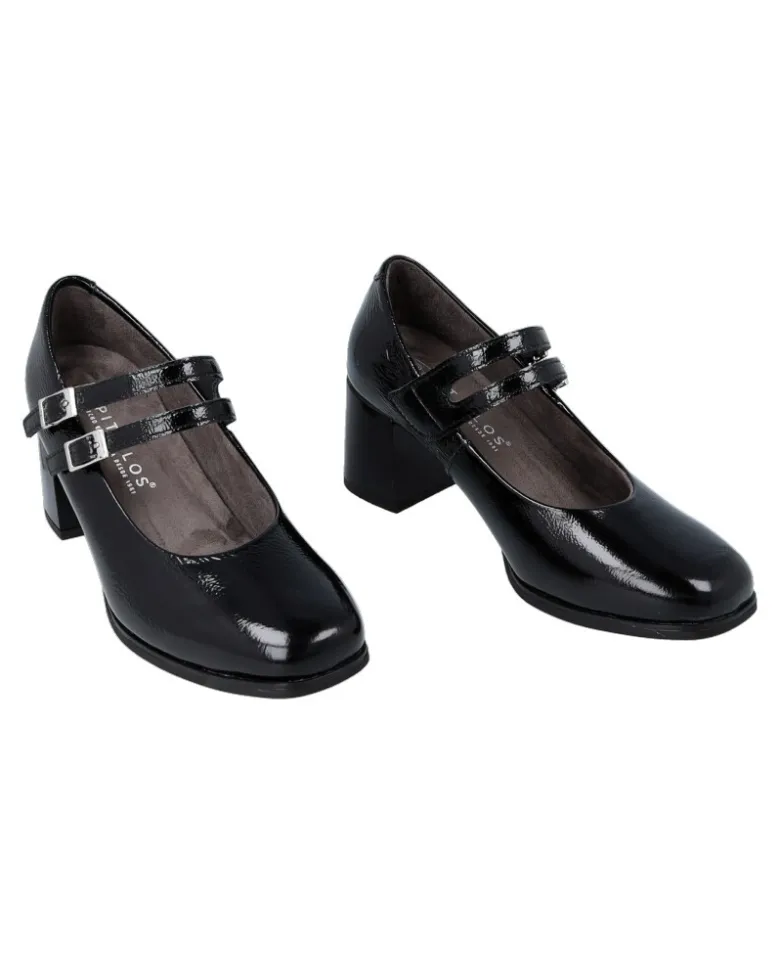 Tacón de piel estilo Mary Jane Pitillos 10831
