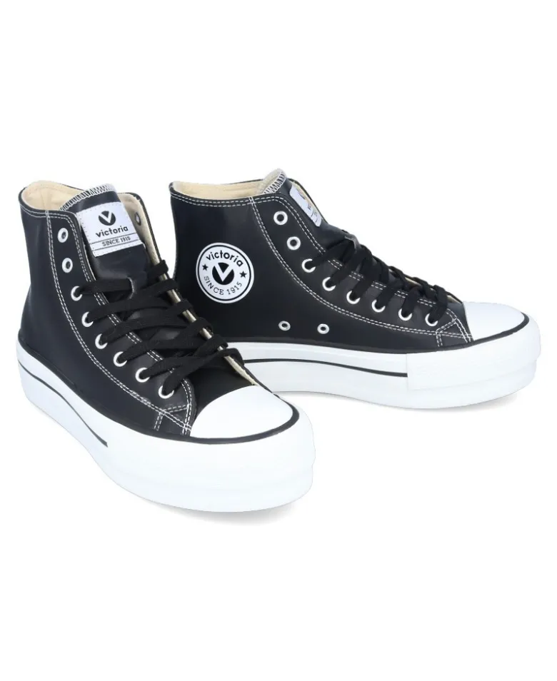 Victoria zapatillas 1061107 botín vegan negro