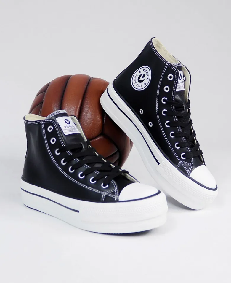 Victoria zapatillas 1061107 botín vegan negro