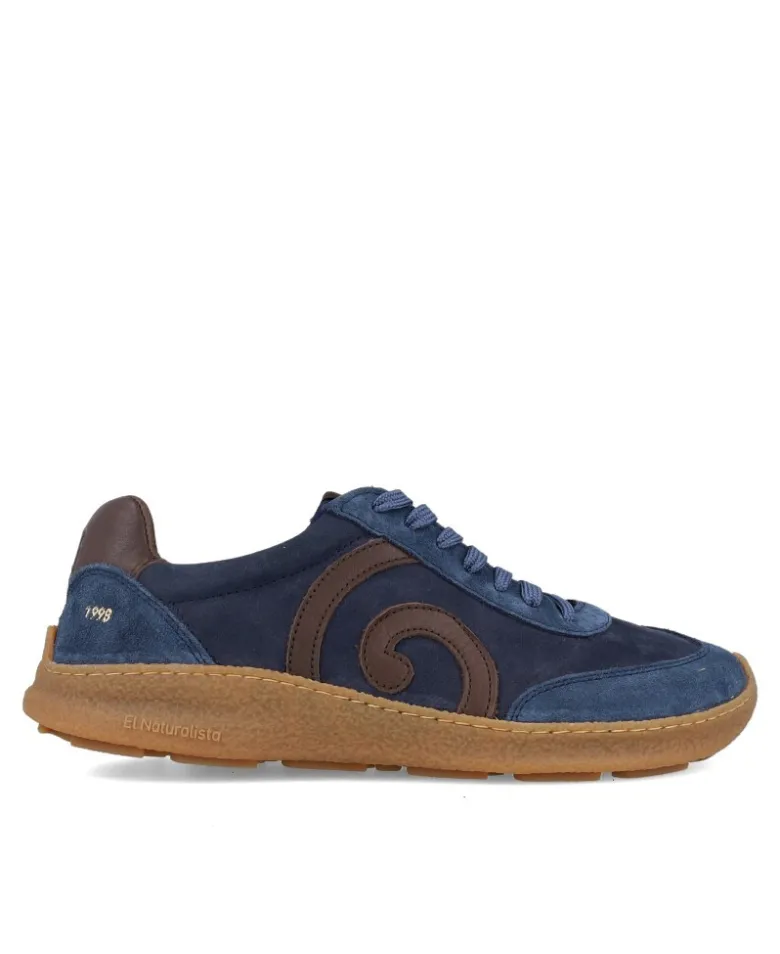 Zapatilla de hombre en azul El Naturista Oroel 5435