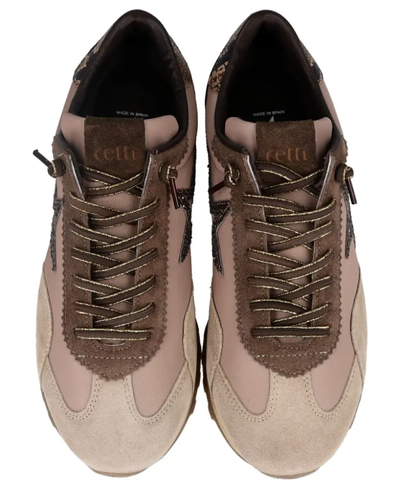 Zapatillas beige de mujer Cetti C-1259