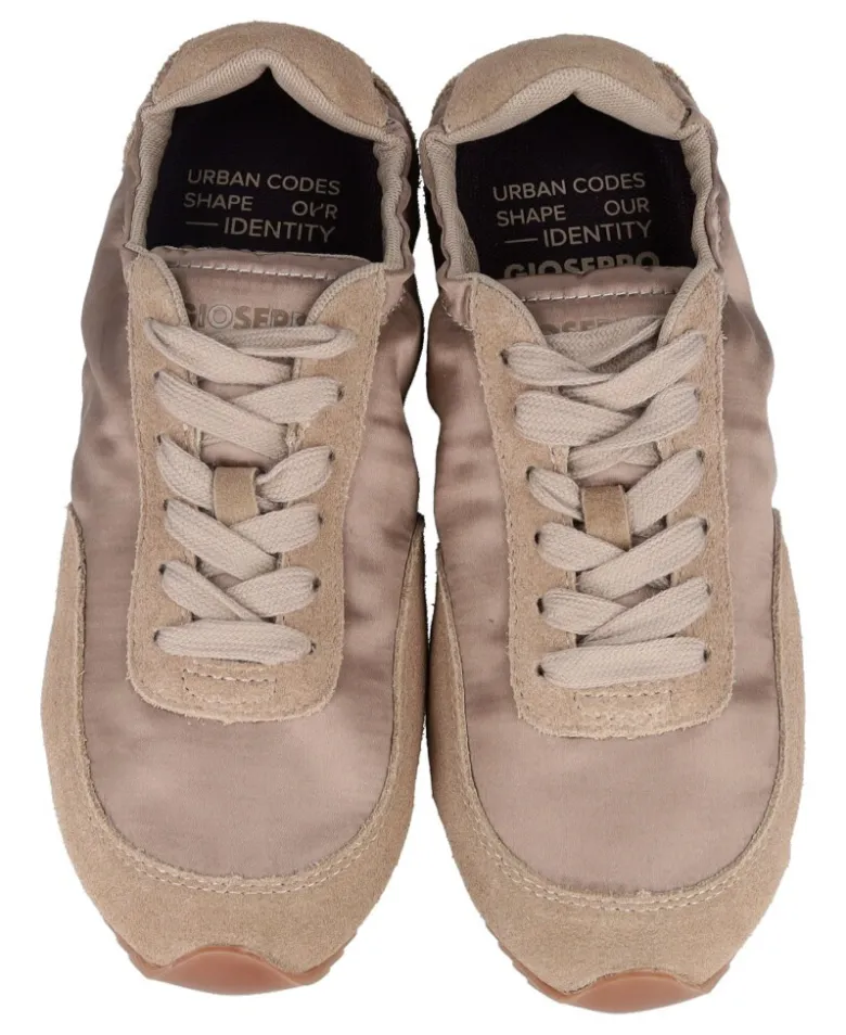Zapatillas beige piel y satén Gioseppo 80663-P