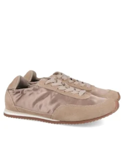 Zapatillas beige piel y satén Gioseppo 80663-P