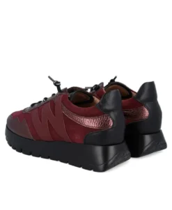 Zapatillas casual burdeos Wonders Odisei A-24110