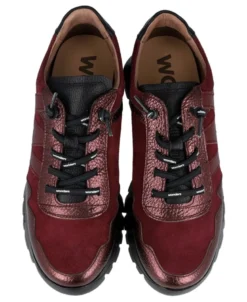 Zapatillas casual burdeos Wonders Odisei A-24110