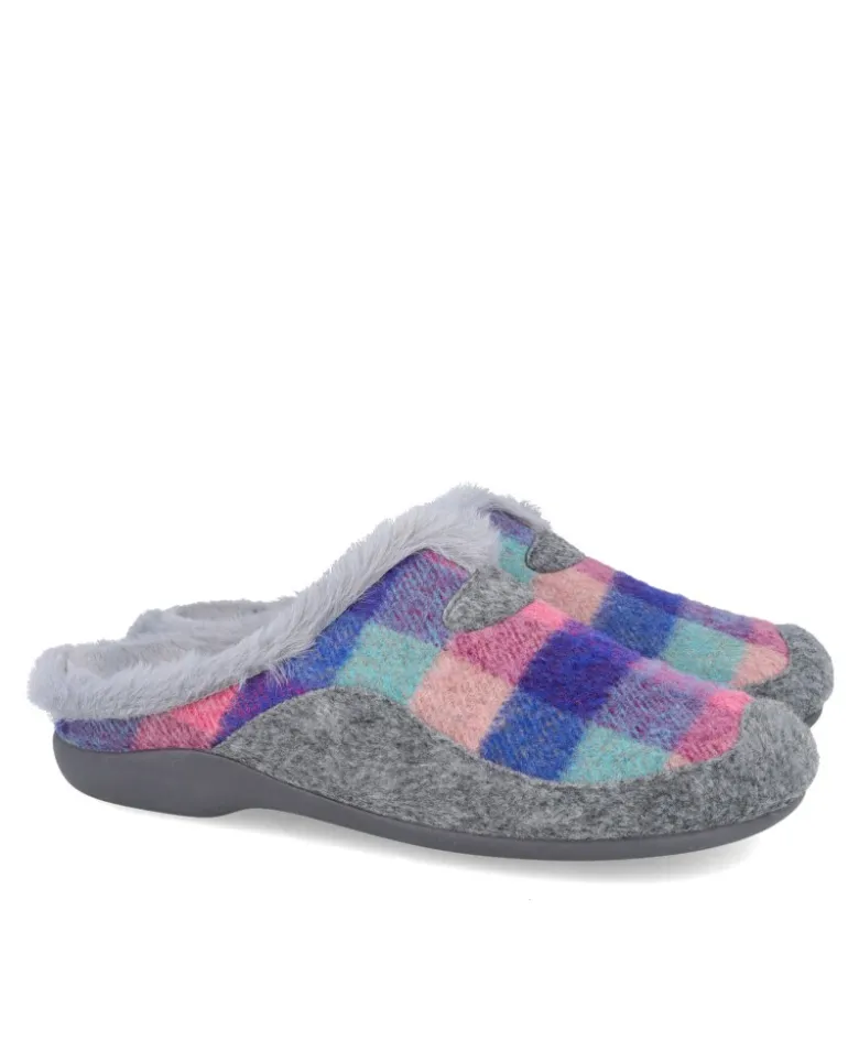 Zapatillas de casa de cuadros Garzon 7450.300
