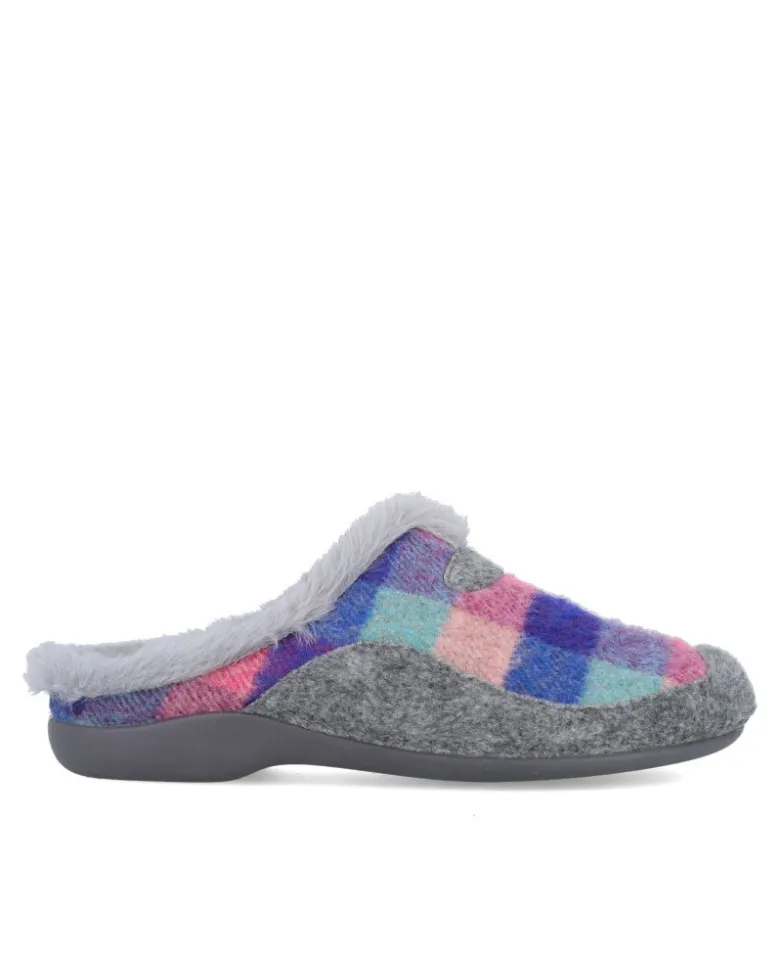 Zapatillas de casa de cuadros Garzon 7450.300