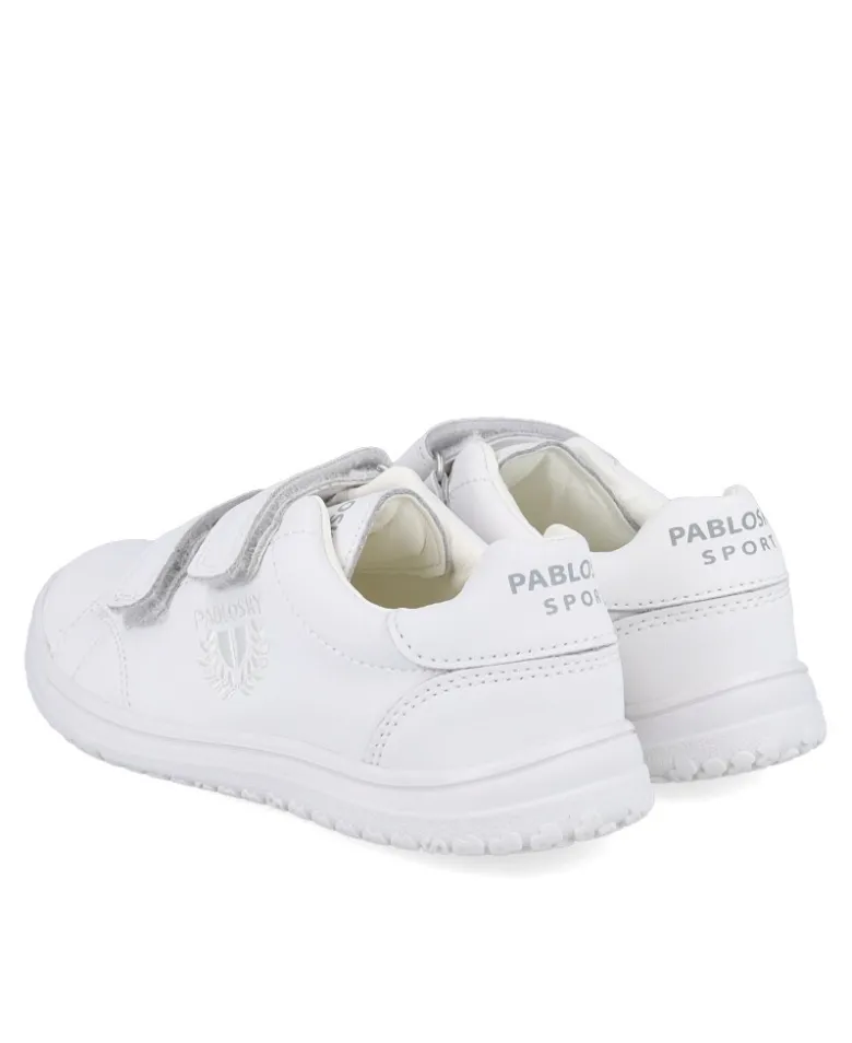 Zapato colegial blanco de piel Pablosky 200000