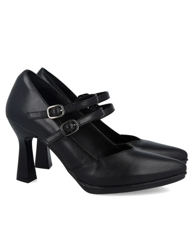 Zapato negro con hebillas Desireé Saga 9
