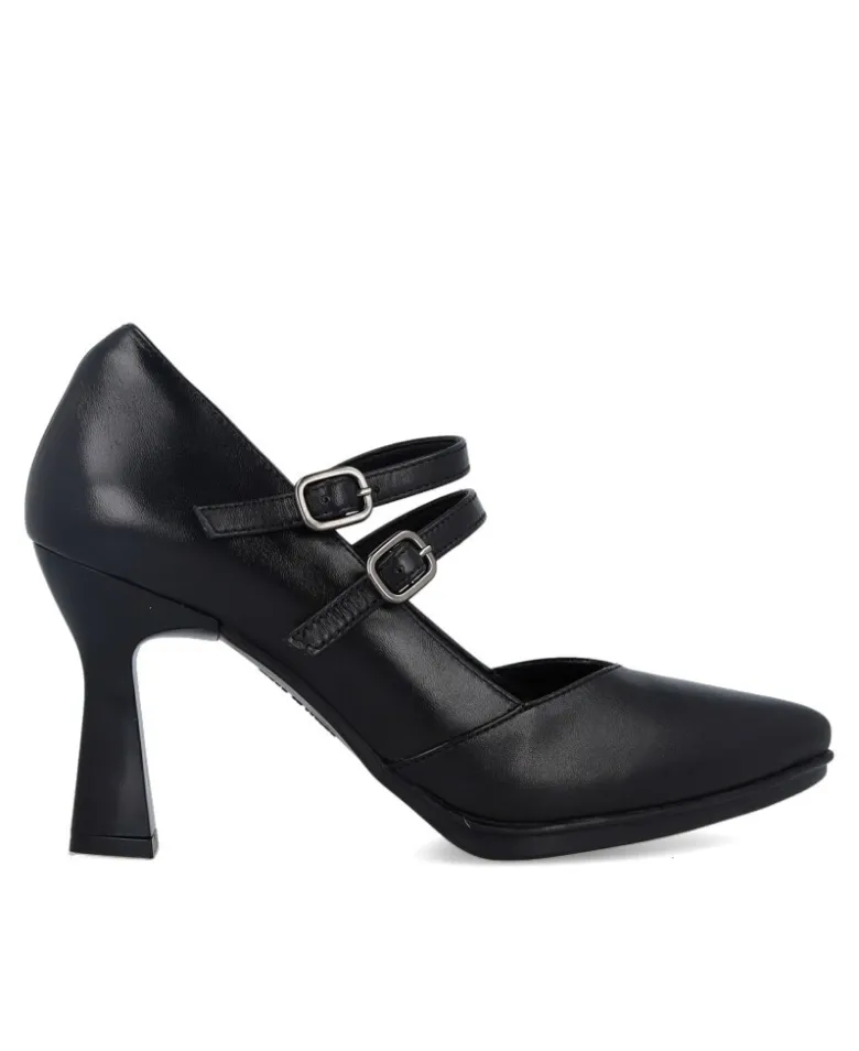 Zapato negro con hebillas Desireé Saga 9