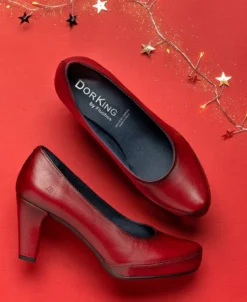Zapatos con tacón Dorking Blesa rojo 5794