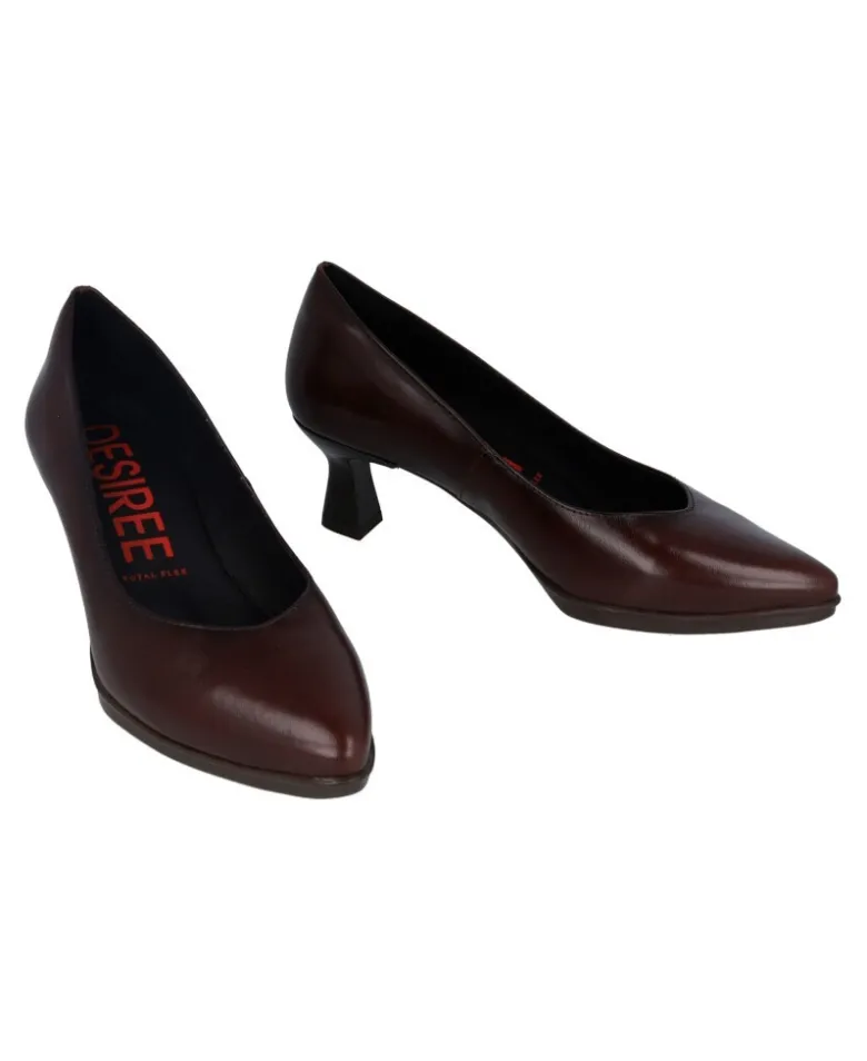 Zapatos de salón tacón medio Desireé Maca 1