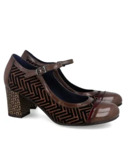Zapatos estampados de tacón bloque Dorking D8669