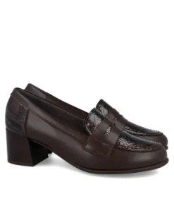 Zapatos estilo mocasín de tacón Pitillos 11642