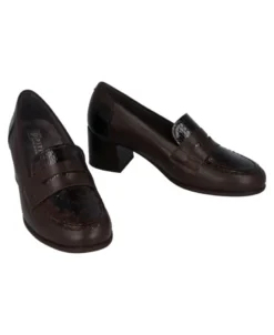Zapatos estilo mocasín de tacón Pitillos 11642