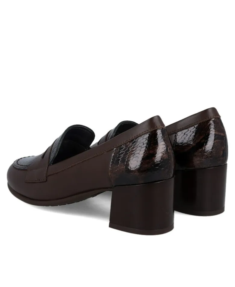 Zapatos estilo mocasín de tacón Pitillos 11642