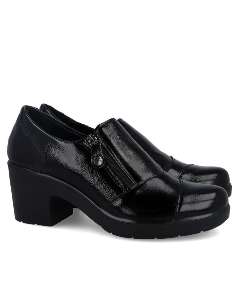 Zapatos negros con cremallera Imac 206790