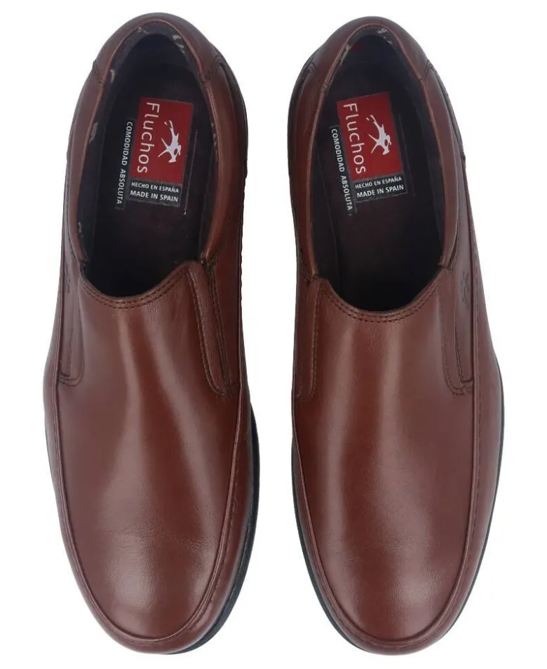 Zapatos planos sin cordones Fluchos Luca Slip On 8499 marrón